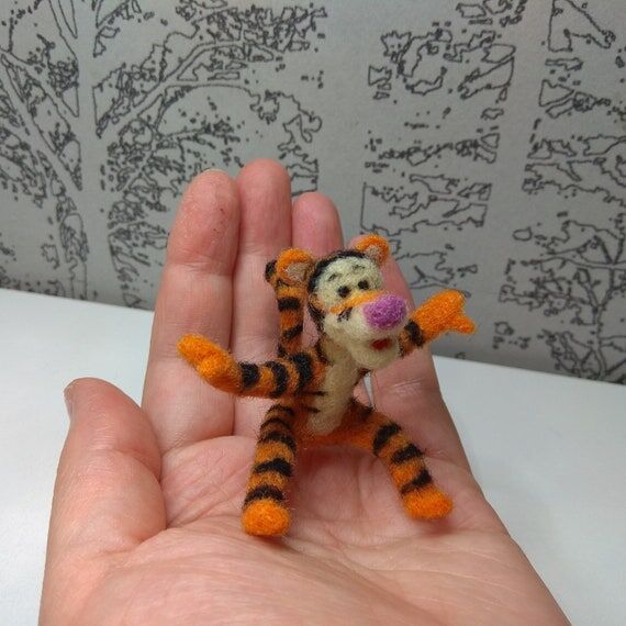Tigger and Winnie the Pooh, miniature animals...