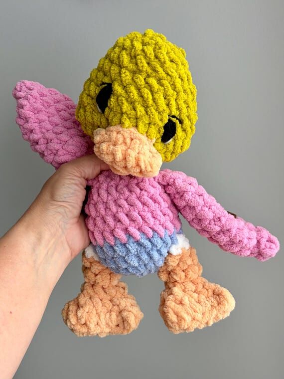 Novie the itty duckie crocheted plushie toy s...