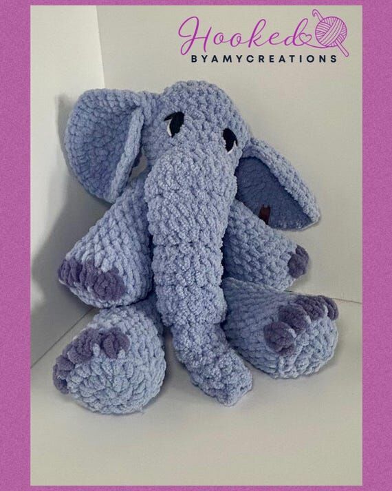 Stomper the XL Blue Elephant is a 24” snugg...