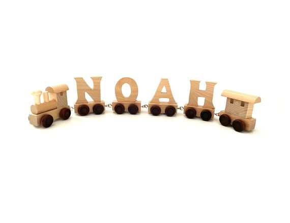 Personalised Letter Train Toy, Christening Gi...