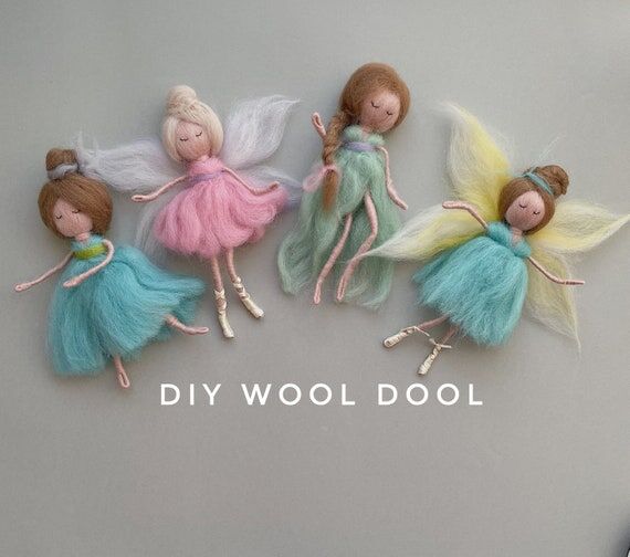 DIY how to make wool Doll,beautiful fairy bal...