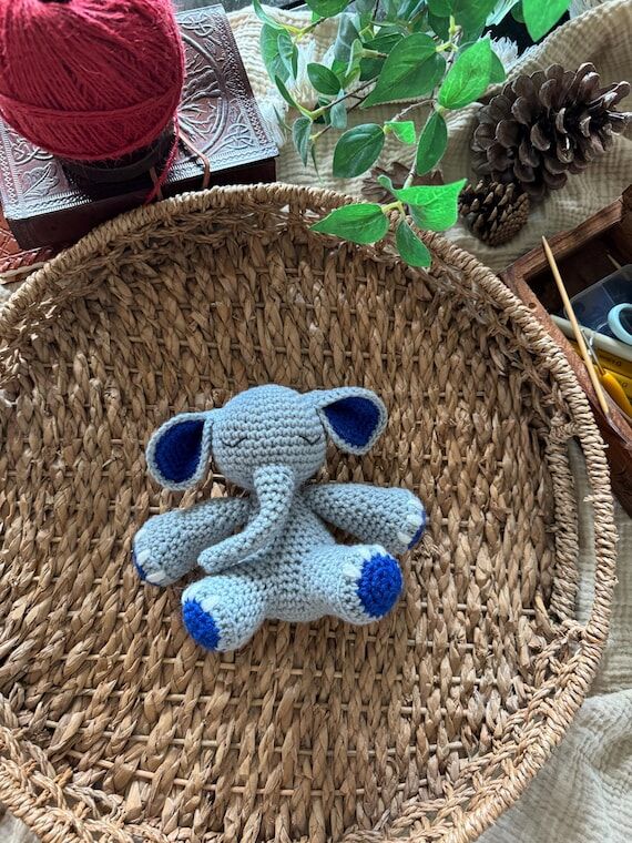 Elephant crochet toy handmade...