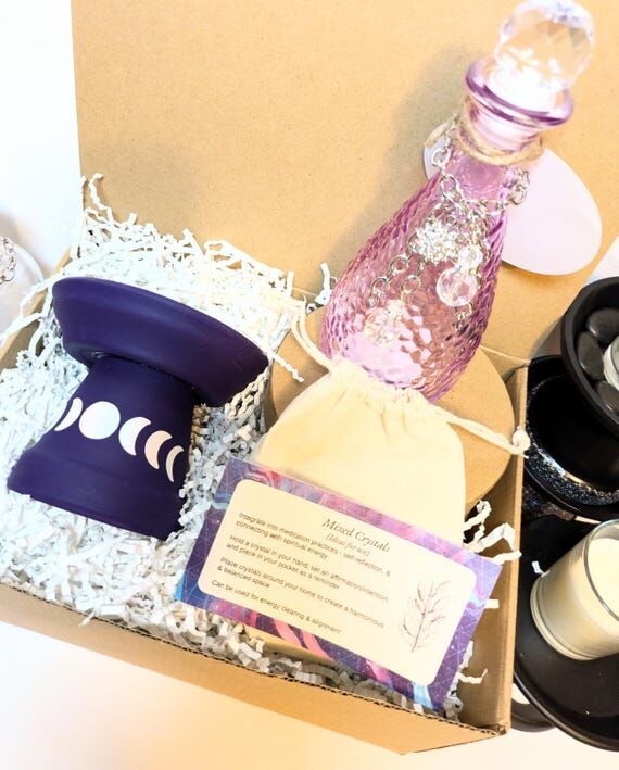 Witchy Gift Set - Moon Water/Potion Jar and C...