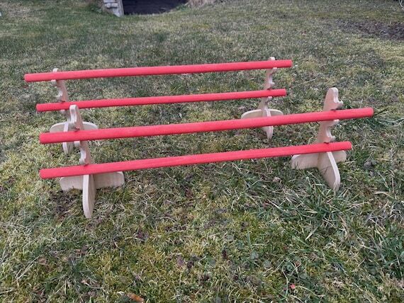 Handmade Wooden Hobby Horse Obstacles Hurdles...