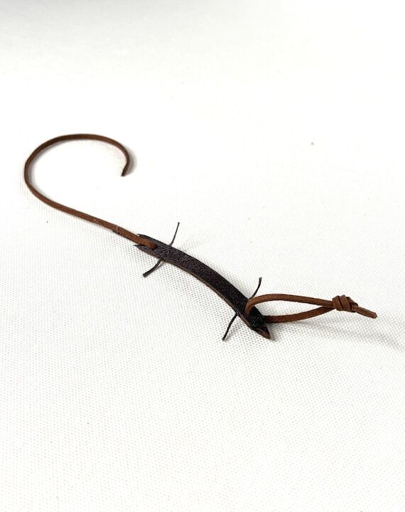 Genuine Leather Lizard Cat Toy, Handmade Teas...