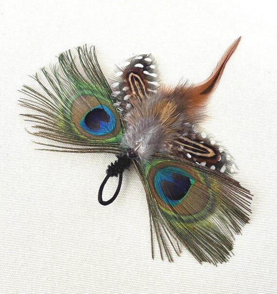 Butterfly Teaser Wand Attachment, Peacock Fea...