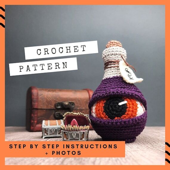 Crochet Halloween Potion Bottle Pattern: Amig...