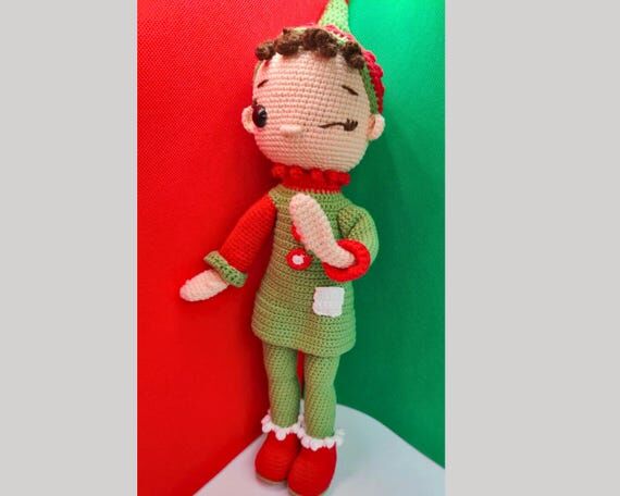 Handmade Crochet Elf Doll: Cotton Baby Toy, C...