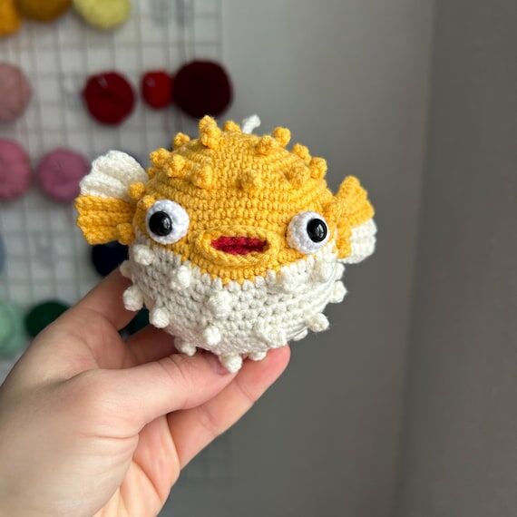 PufferFish Plush Toy. Stuffed Ocean Animals. ...