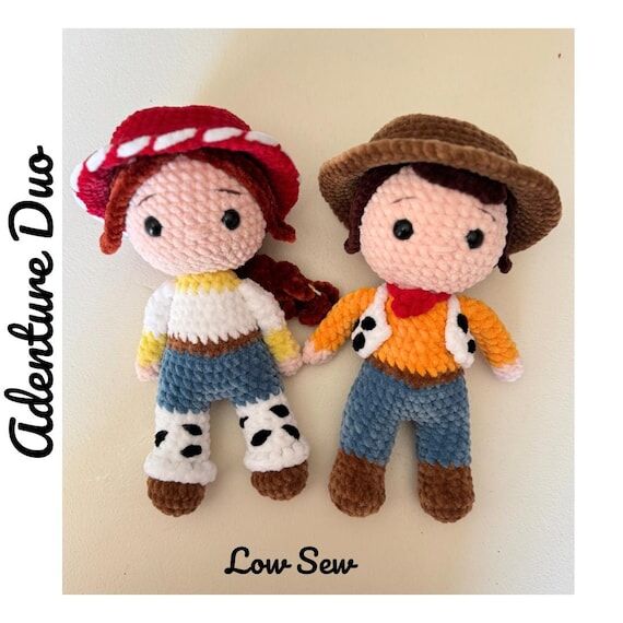 Crochet Sheriff and Cowgirl Crochet Bunle Wes...