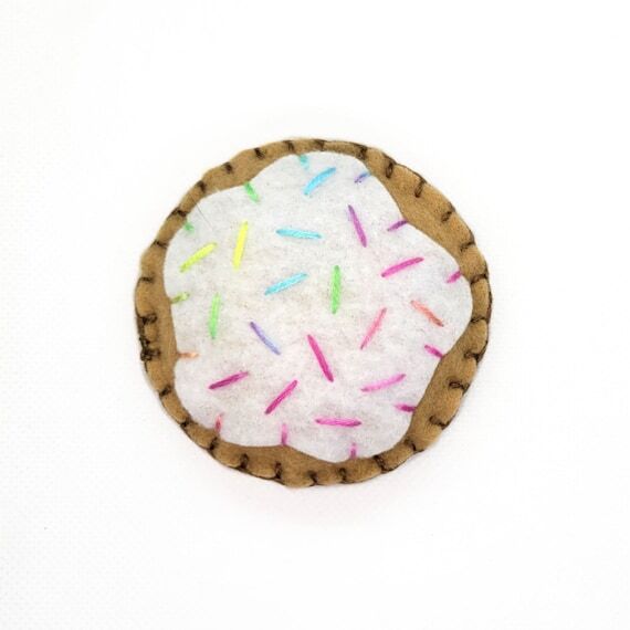 Vanilla Iced Sprinkle Cookie Catnip Cat Toy H...