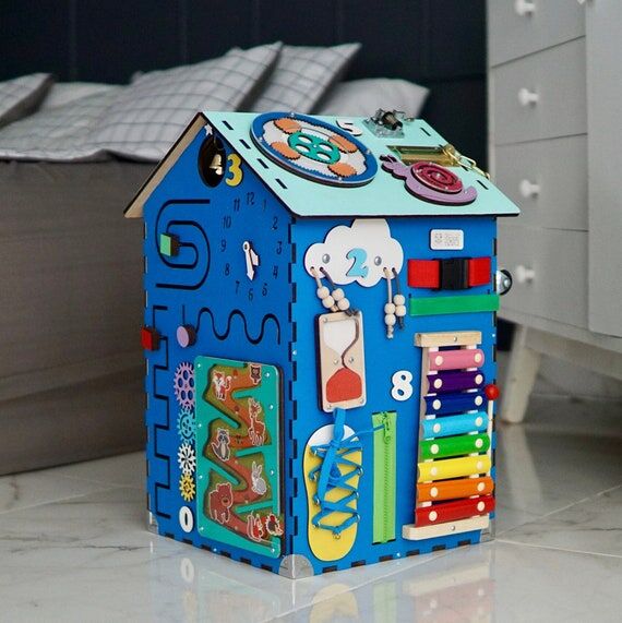 Busy board house, Montessori busy house perso...