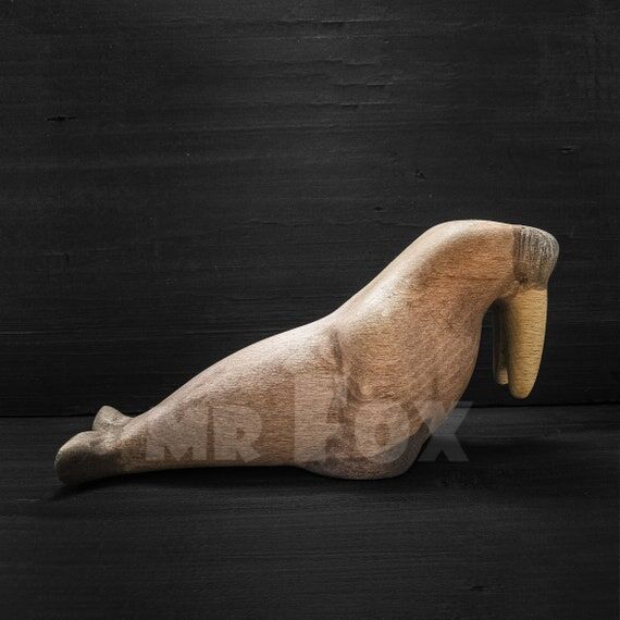 Wooden Toy Walrus - Wooden Walrus - Wooden Po...