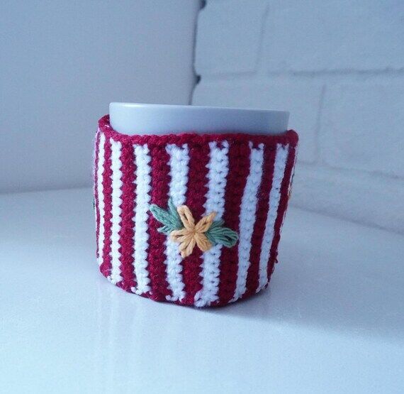 Handmade Cozy | Crochet Cup Sleeve | Mug Cozy...