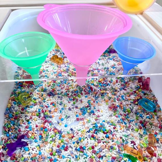 Flisat Funnel Play Insert | 4” Wide Sensory...