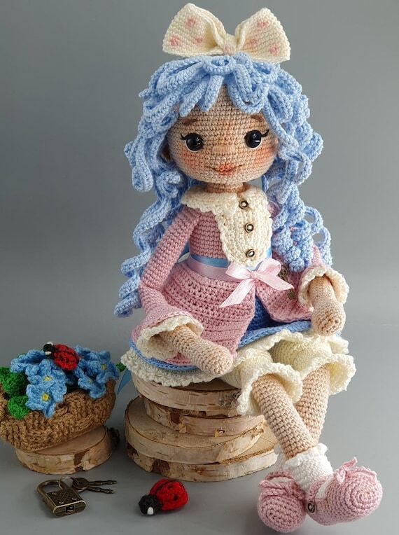 Knitted Malvina doll, Malvina doll pattern, g...