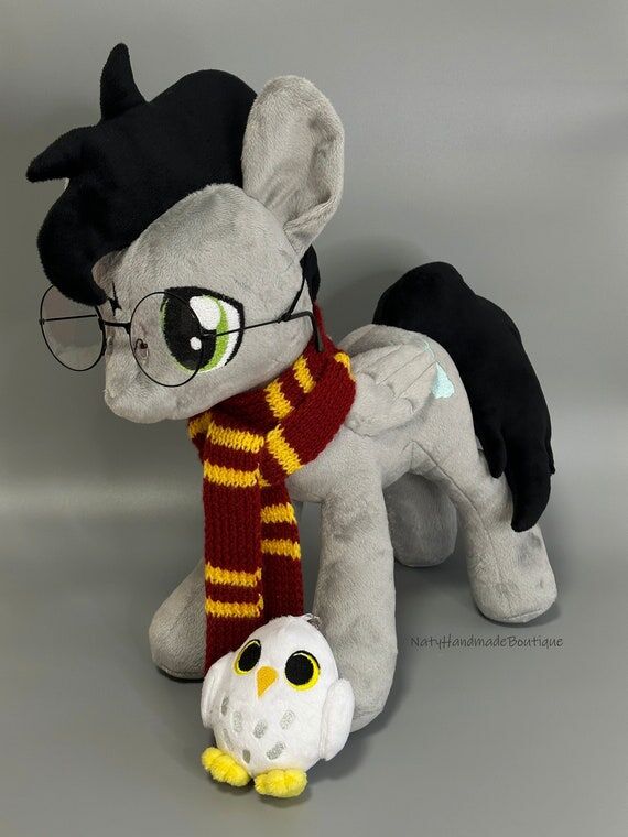 17" Magic Plush Handmade Plushie Pony Wi...
