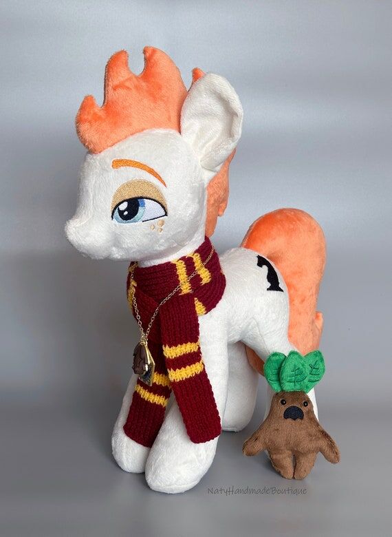 17" Wizard Plush Handmade Plushie Pony W...