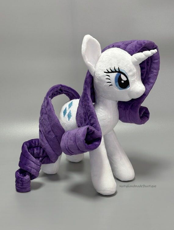 17" Rarity Plush Handmade Plushie Pony...