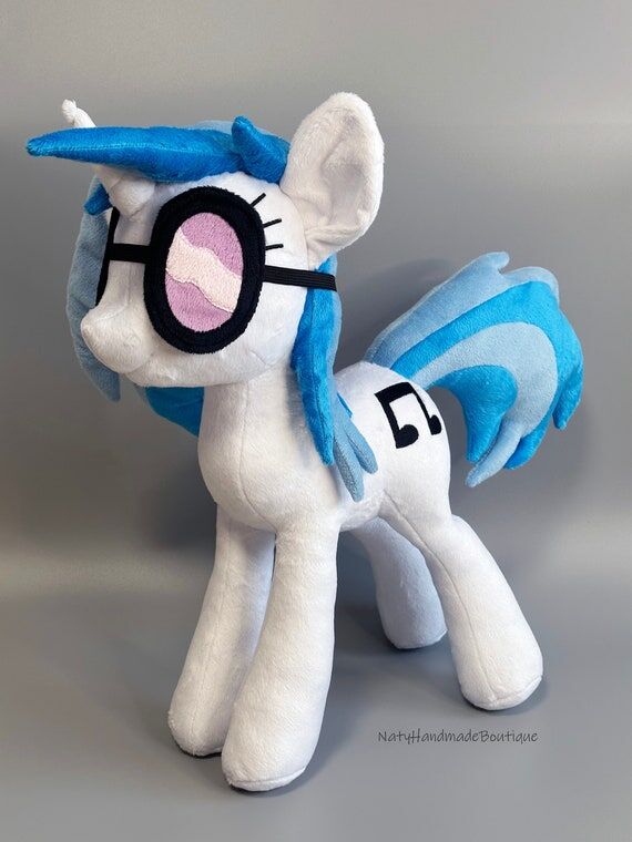 17" Plushie Pony Plush Vinyl Scratch Han...