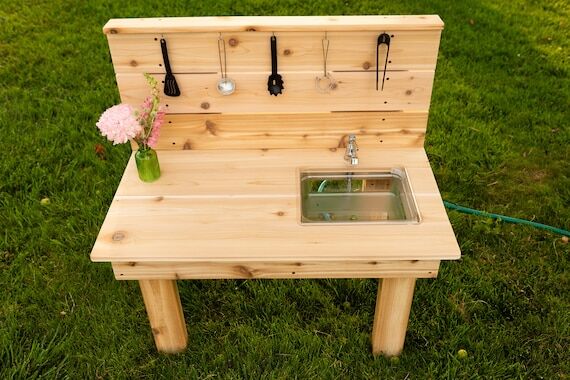 Cedar Mud Kitchen | Handmade Mud Kitchen for ...