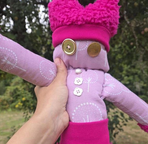 Handmade Plush Doll: Anika AllyBot Friend, Wh...