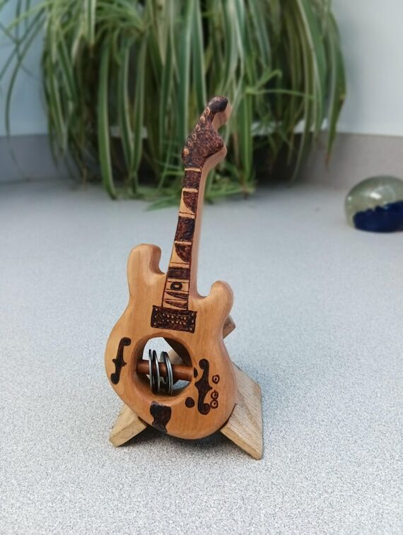 Phish Guitar Rattle, Cherry Wood Baby Shower ...