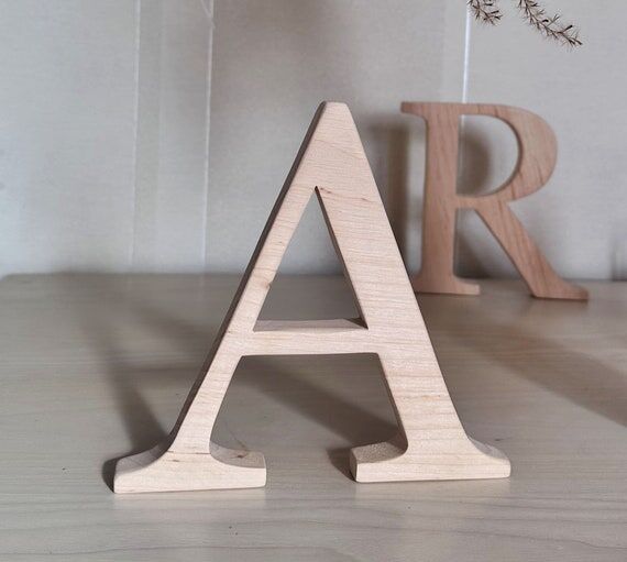 Personalized Wooden Name Sign: Freestanding S...