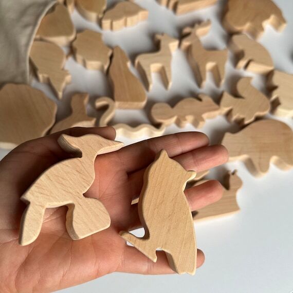 Choose Your Animals Wooden Forest Animal Figu...