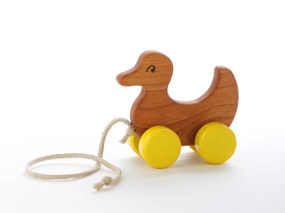 Wooden Duck Pull Toy - Toddler Gift - Gift fo...