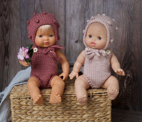 Minikane doll Clothes Knit Outfit For Doll Bo...