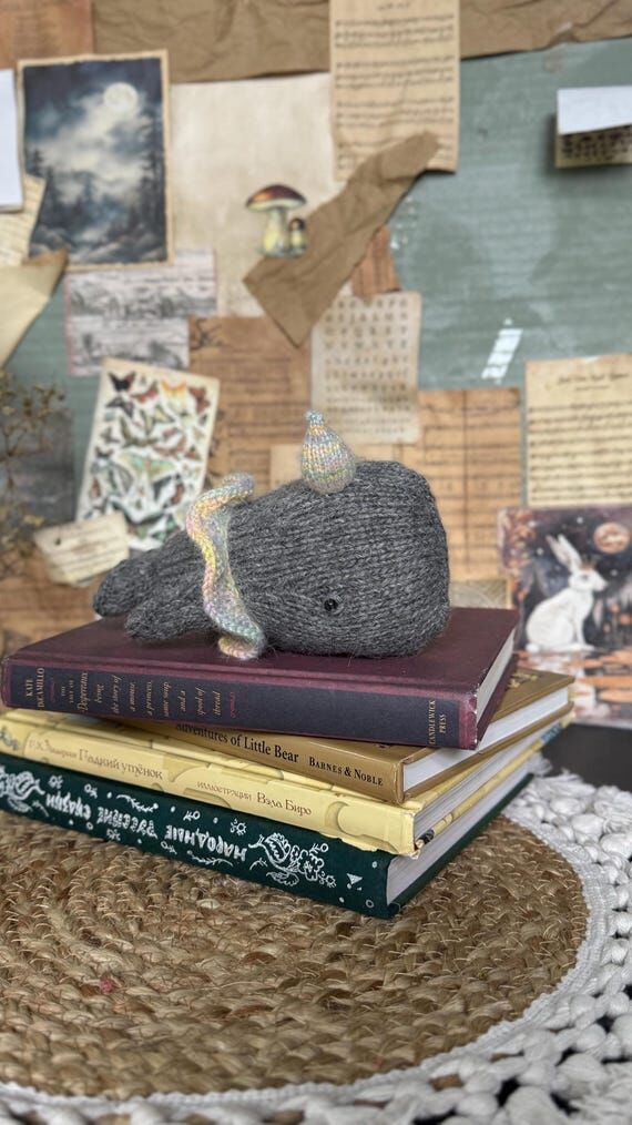 Soft Toy Handmade Toy Handknitted Whale Knit ...