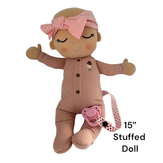 15 Inch Soft Baby Doll with Magnetic Pacifier...