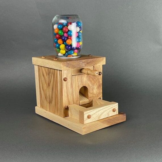 Handmade Gumball Machine / Candy Dispenser; H...