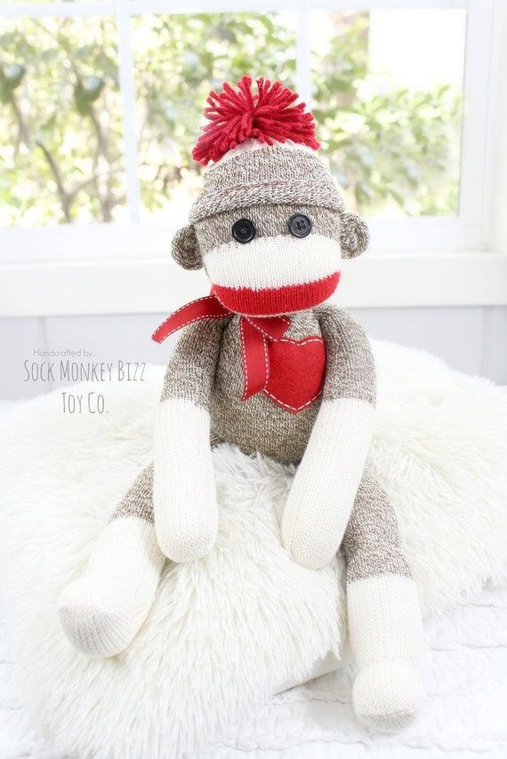 Sock Monkey Doll - Personalized Handmade Cust...