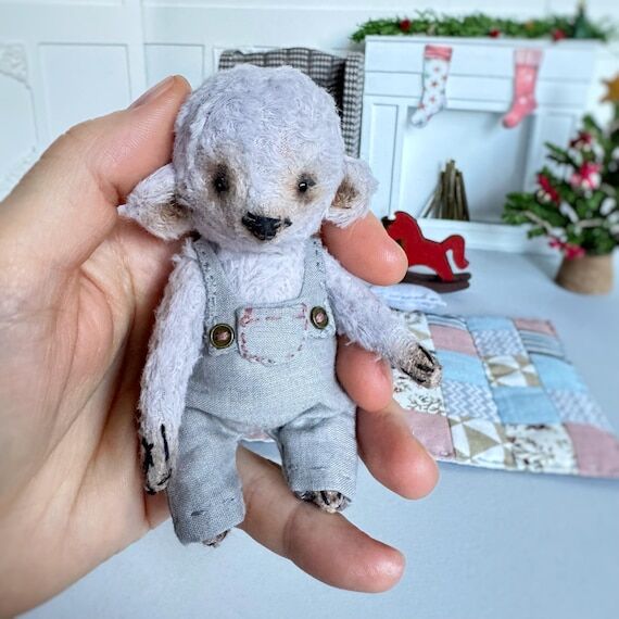 Handmade Teddy Bear Finn. Christmas Edition w...