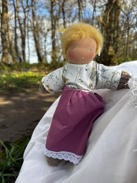 Clara - Waldorf Doll – Handmade Wool Toy, C...