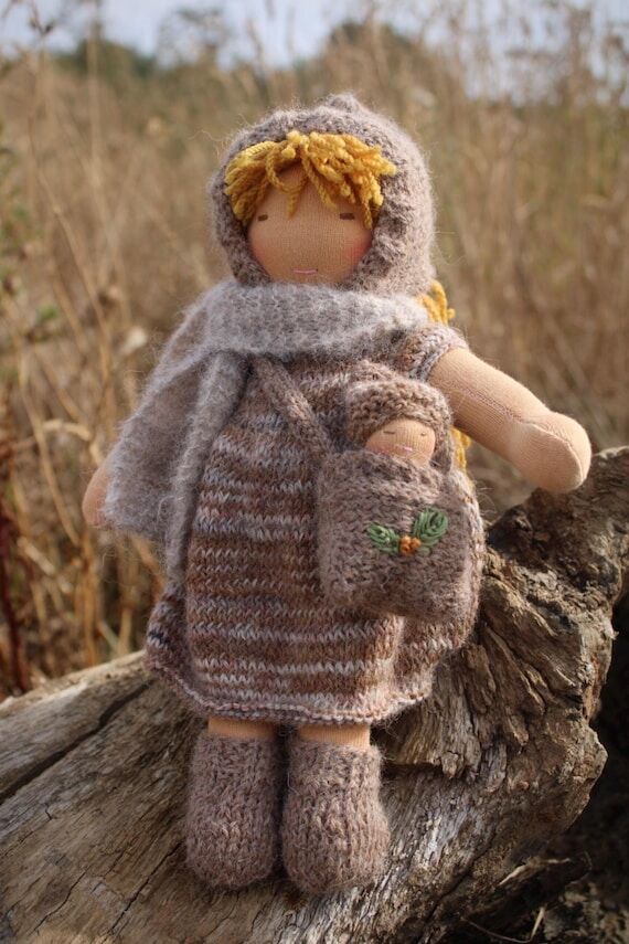 Anne - Handmade Waldorf doll - 9.4 ich - Litt...