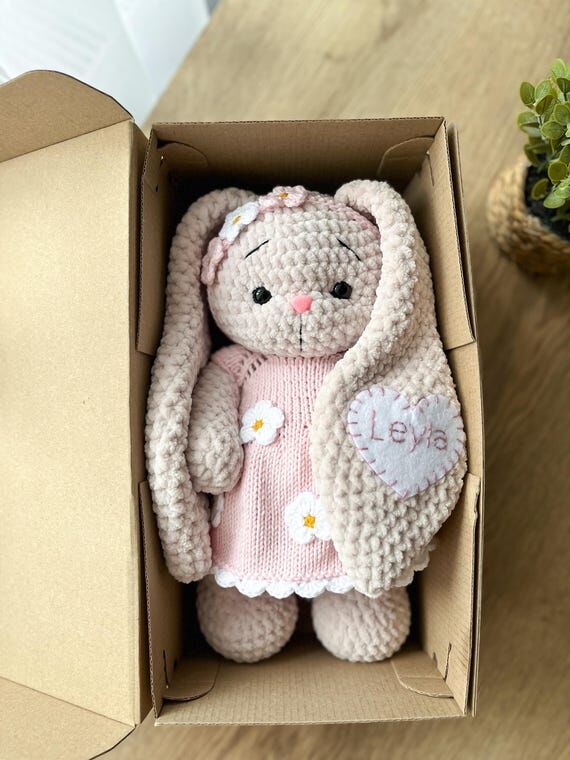 Personalized Baby Girl Gift, Custom Crochet B...