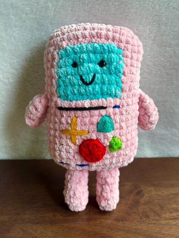 Handmade BMO inspired Crochet Game Console Pl...