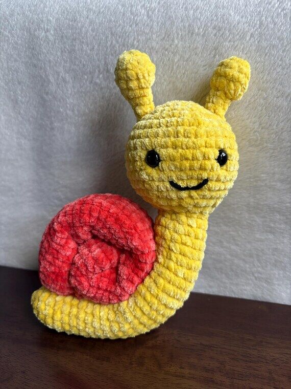 Handmade Crochet Dinosaur Plush – Baby-Safe...