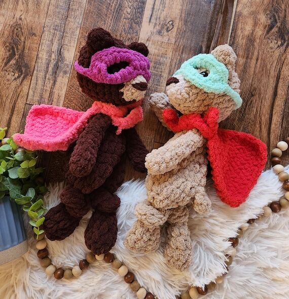 Super Hero Briggs Bear / Snuggler /Knotted Lo...