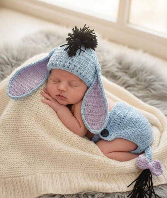 Handmade Crochet Newborn Outfit Set for Baby ...