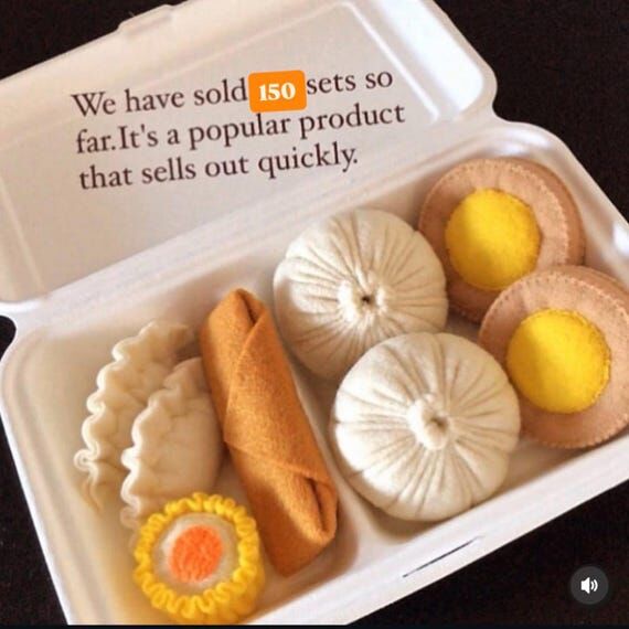 Etsy pretend felt food play food " Dim s...