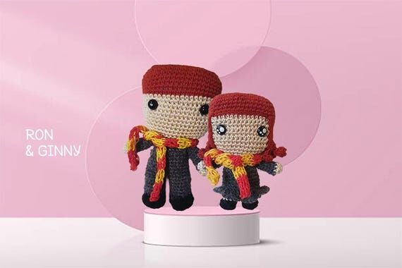 Knitted Wizard Amigurumi: Big Head Harry Pott...