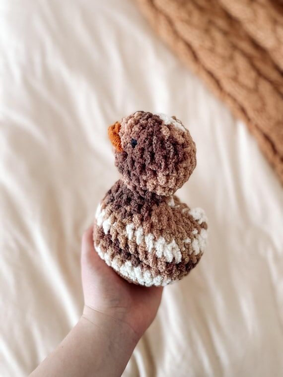 Crochet Duck Plushie | Nursery Decor | Baby S...