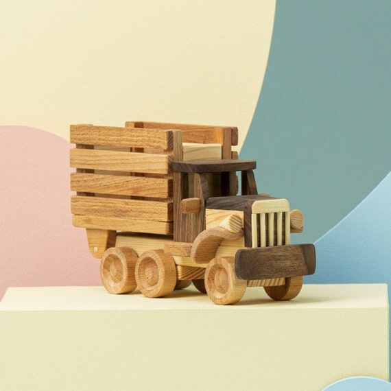 Agricultural Truck Toy, Wooden Toys / HANDMAD...
