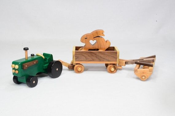 Toy Tractor and Wagon...