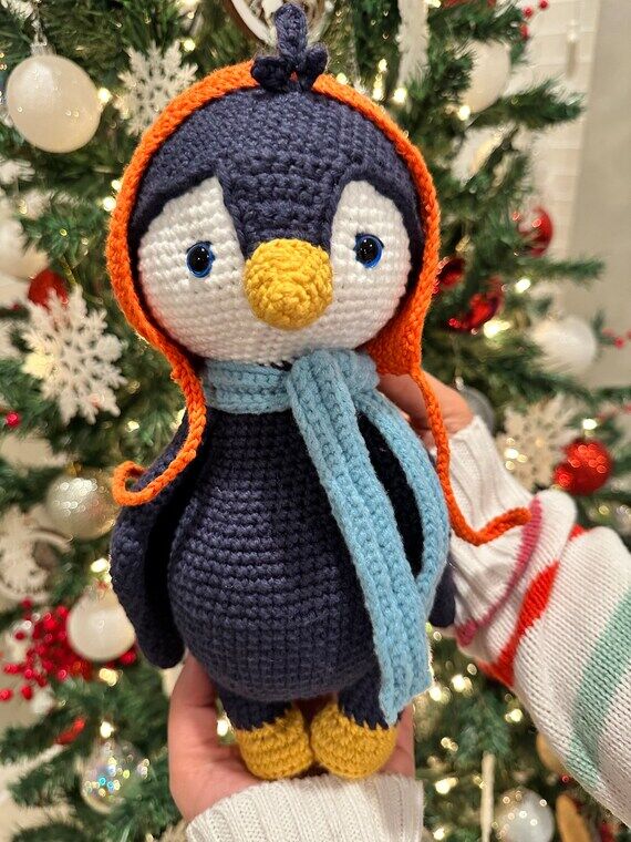 Pete The Penguin-Crochet Penguin-Handmade Pen...