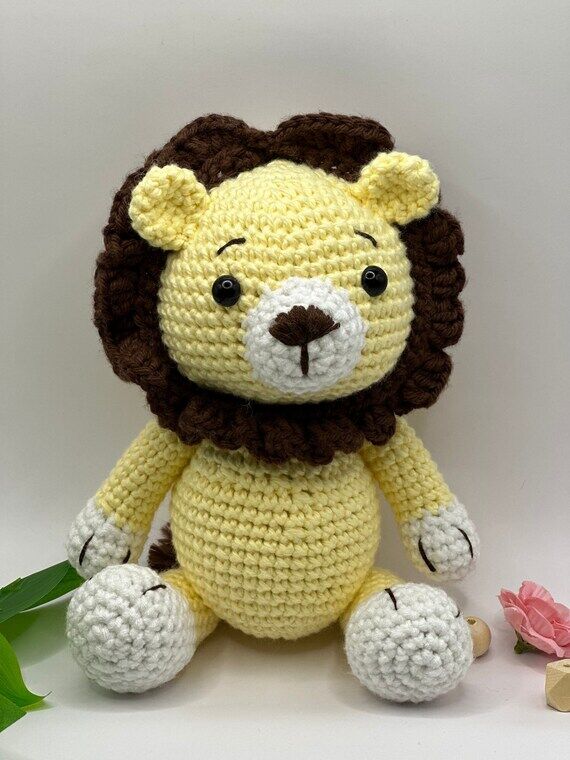 Leo the Lion, Handmade Toy, Gift for Kids, Cr...